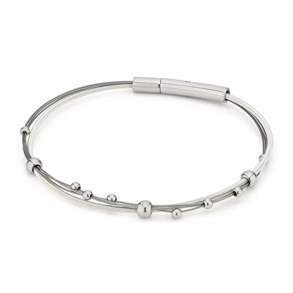 Online CLIC by Suzanne Armband Speelse Bolletjes Basic Zilver A269